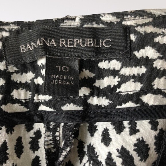 Banana Republic Leopard Jacquard Slim Straight Pants 10 - Picture 5 of 11